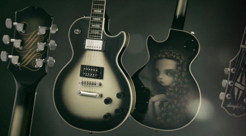 Adam Jones Silverburst Les Paul Custom Veil of Bees