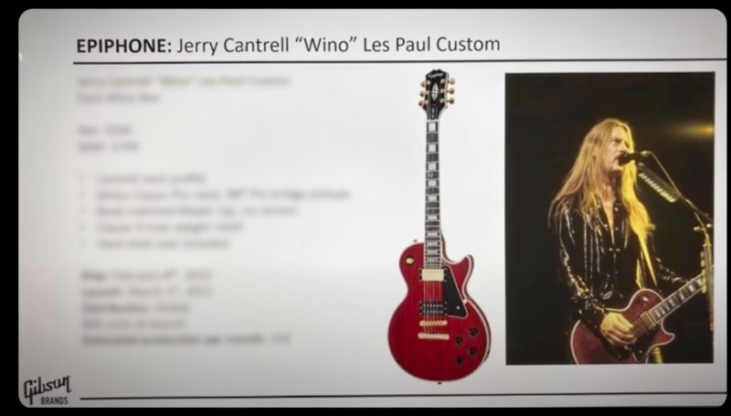 Epiphone Jerry Cantrell Wino Les Paul Custom