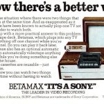 Una pubblicità del Betamax (1977)