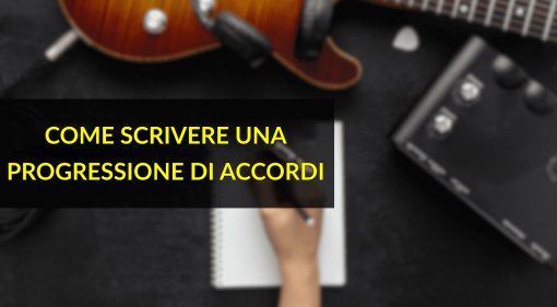 Come scrivere una progressione di accordi