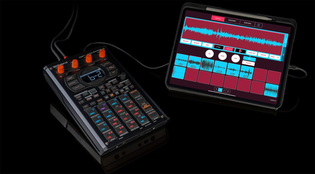 Roland SP-404 MKII funziona con l'applicazione Koala