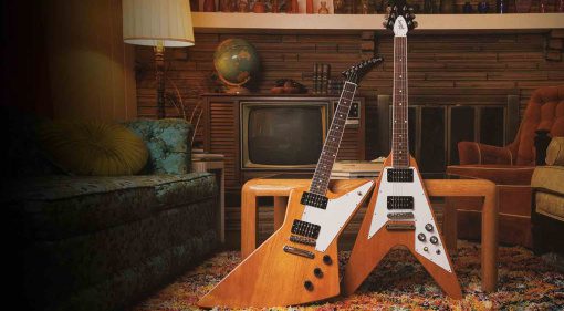 Gibson 70s Flying V & Explorer Antique Natural