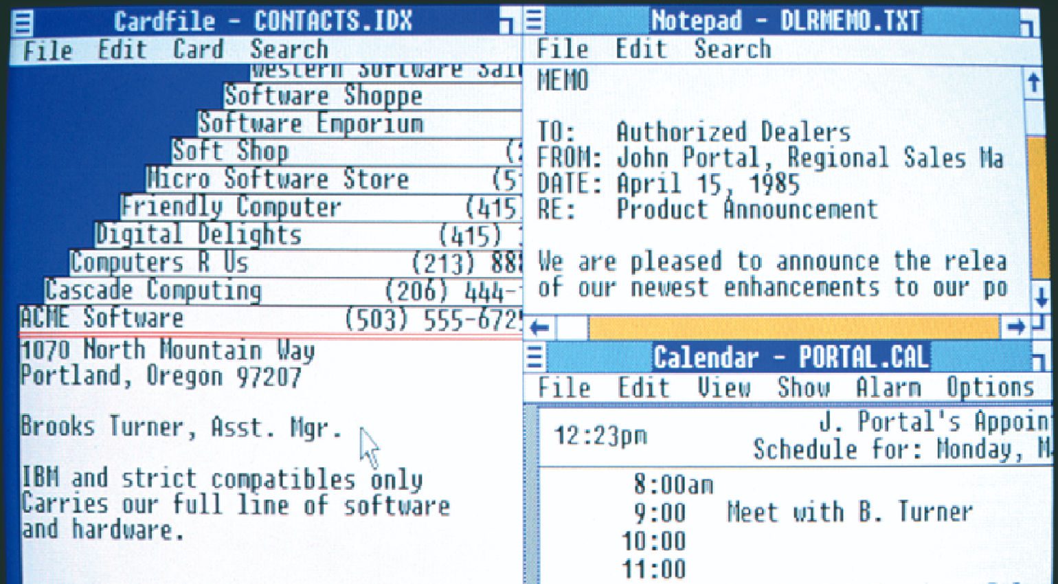 40 anni di Windows – Windows 1.0!