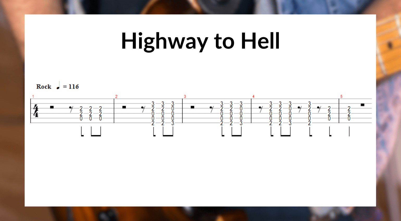 Riff per Halloween - Highway to Hell