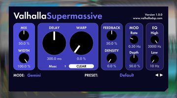 Valhalla DSP Supermassive 3.0 Delay & Reverb