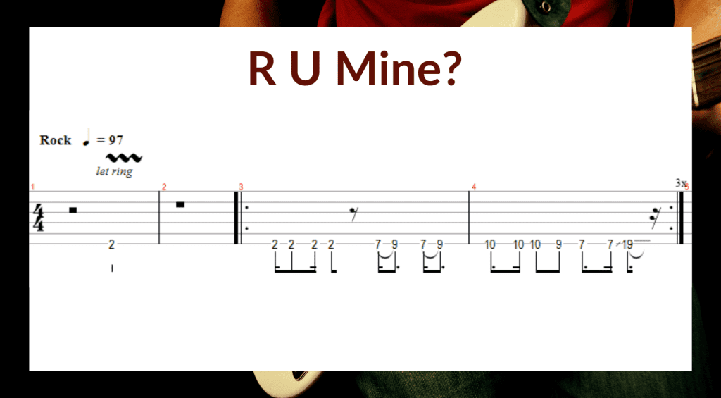 Riff su una sola corda: R U Mine?