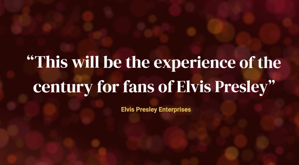 L'ologramma di Elvis è accolto dalla Elvis Presley Enterprises