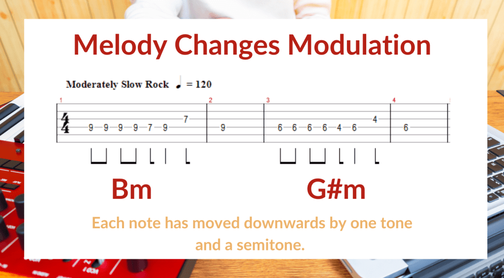 La modulazione spiegata - Cambio di melodia