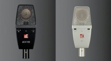 sE Electronics sE4100 e T1: microfoni sE4400 e T2 ridotti