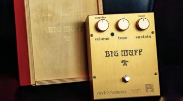 EHX Double Anniversary Big Muff Pi limited edition in Gold
