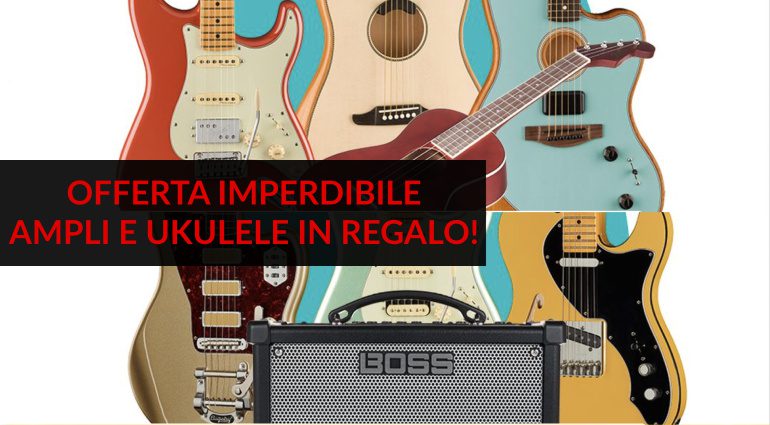 Offerta Imperdibile: Boss Dual Cube LX e Ukulele Fender Avalon in regalo!