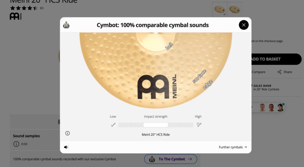 Cymbot ti consente di confrontare i piatti a casa!