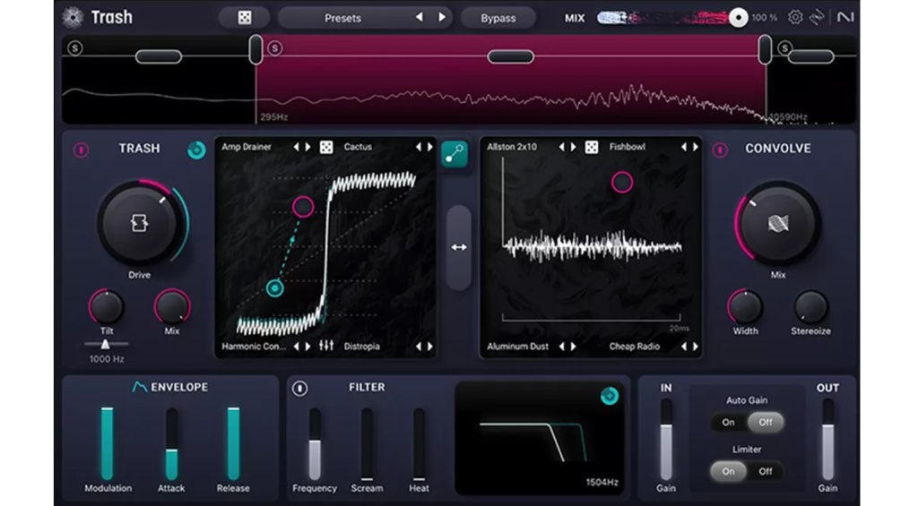 L'interfaccia di iZotope Trash