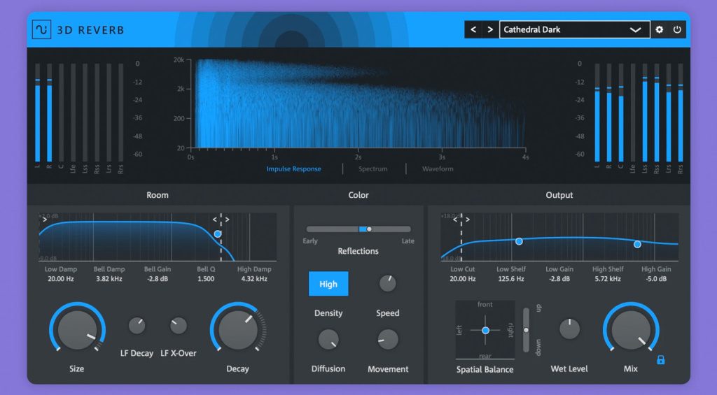 3D Reverb in Magix Sound Forge Pro 18