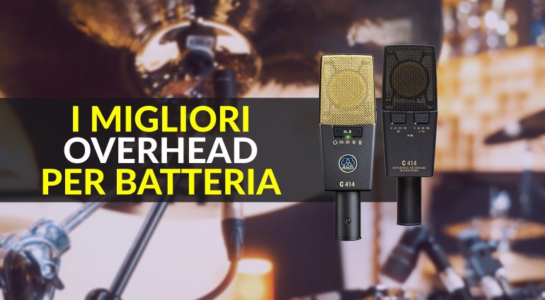 I migliori microfoni overhead per le registrazioni di batteria in studio