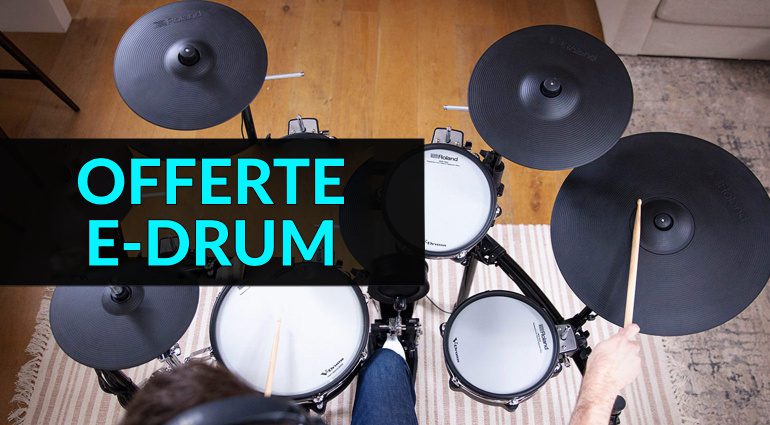 Offerte E-Drum: 3 fantastiche offerte da Roland & Millenium