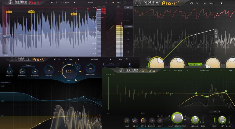 Tutti i plugin Fabfilter in offerta scontati del 30%!