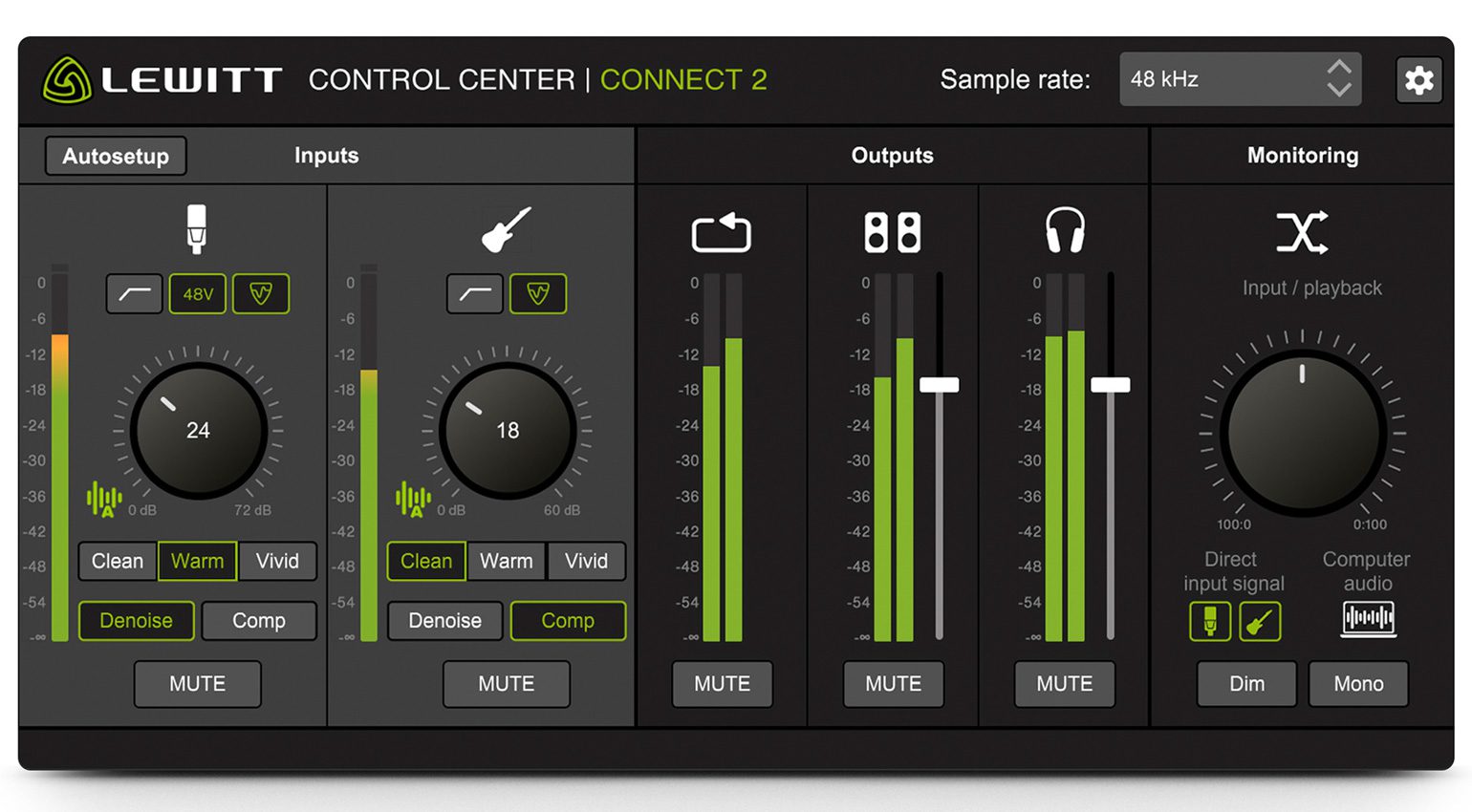 Lewitt Control Center