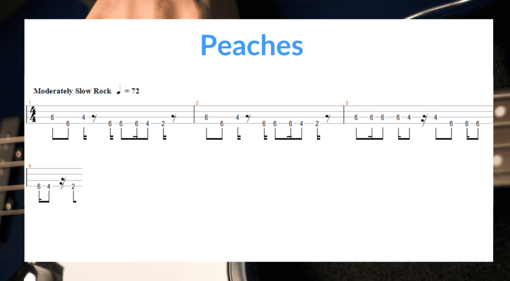 Linee di basso per principianti - Peaches