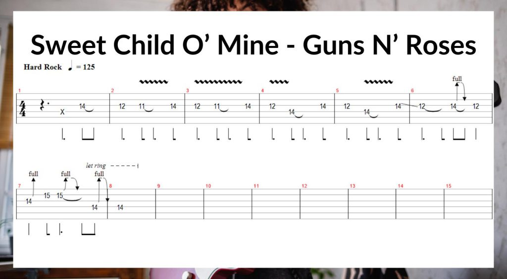 Assoli di chitarra per principianti - Sweet Child O' Mine