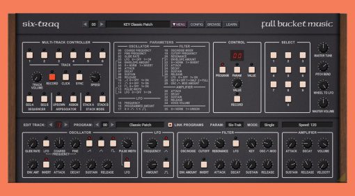 Six-Traq: Full Bucket Music riporta il synth vintage in versione freeware!