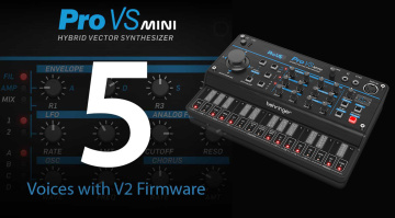 Behringer Pro VS Mini - Aggiornamento Firmware 2.0 con nuove funzioni!