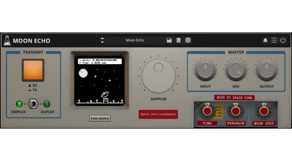 Moon Echo: Il plugin di delay che utilizza la luna come riflettore