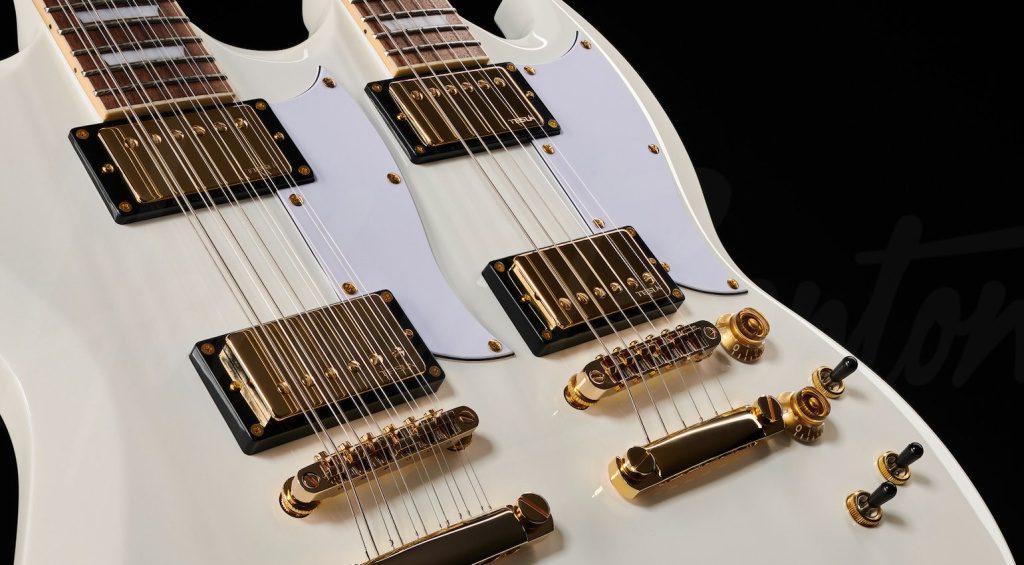 Harley Benton DC-Custom II 612 - White