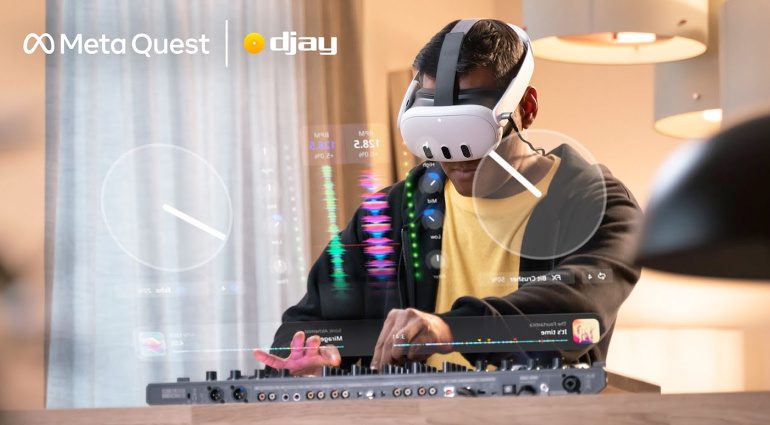 Algoriddim Djay Pro per Meta Quest: DJing in VR!