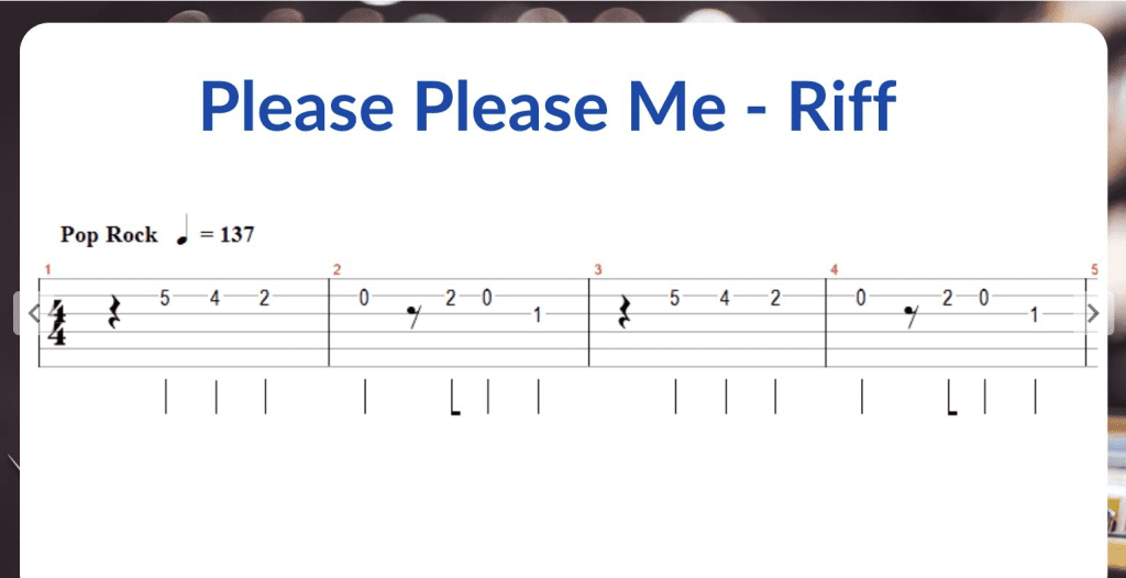 Canzoni dei Beatles per principianti - Riff di Please Please Me