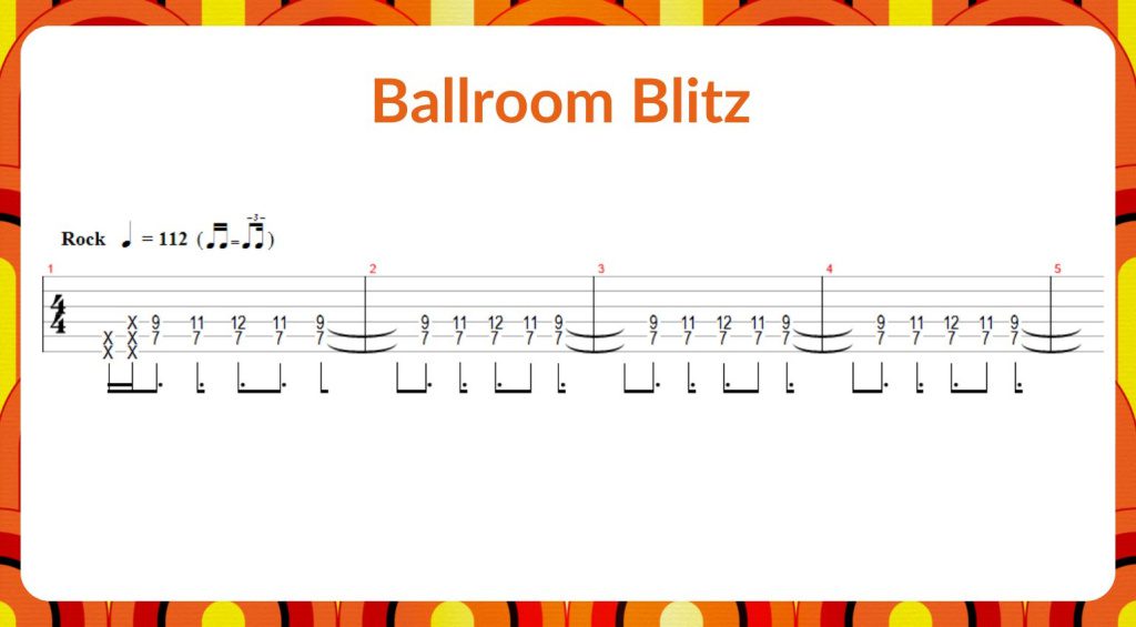 Riff di chitarra anni '70 - Ballroom Blitz