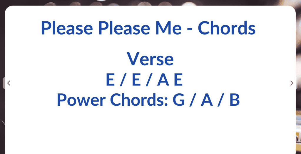 Canzoni dei Beatles per principianti - Accordi di Please Please Me