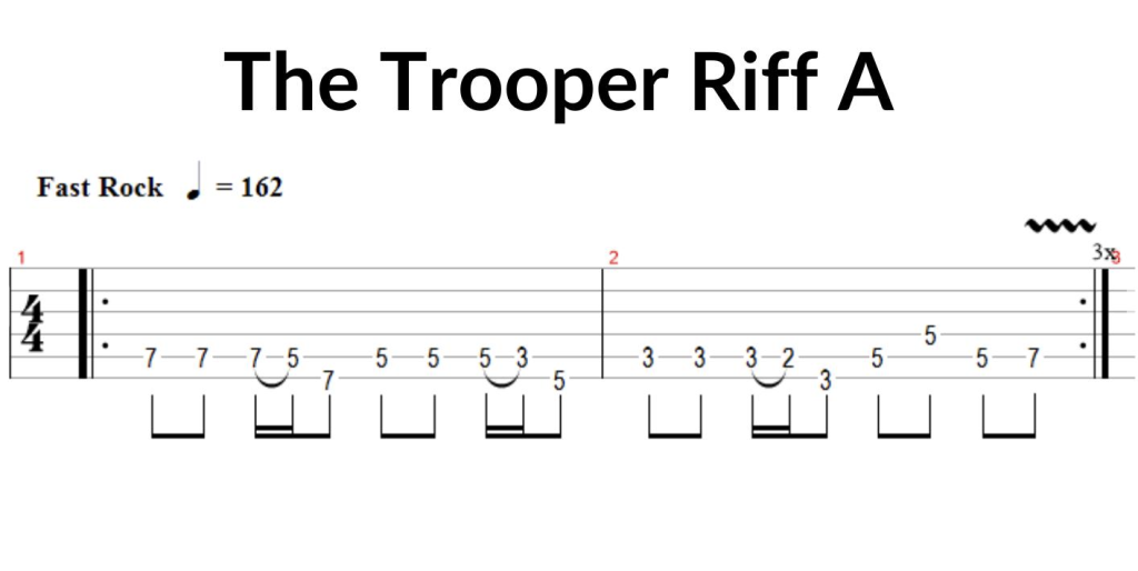 The Trooper Riff A