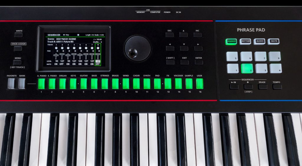 Roland Juno-D contiene più di 3800 preset ottimizzati per i live