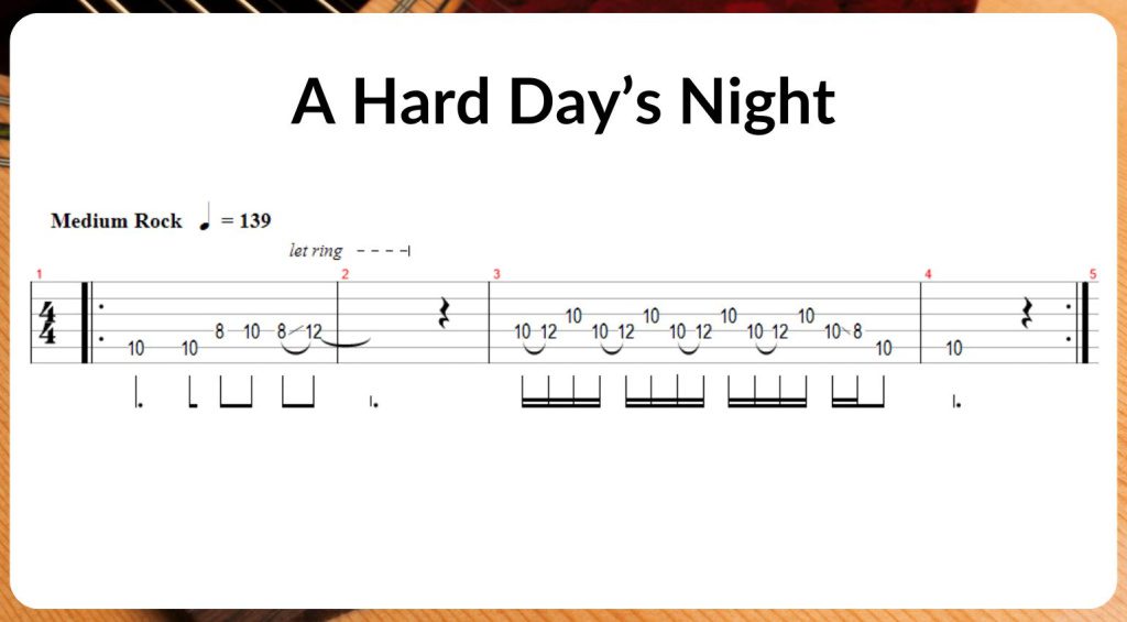 Riff di chitarra a 12 corde - A Hard Day's Night