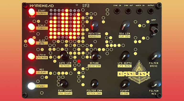 Wirehead Instruments Basilisk: synth generativo di bassline con filtro MS20