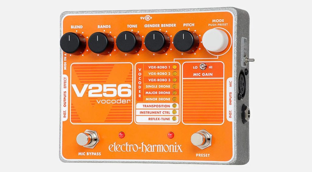 L'Electro Harmonix V256 è un pedale vocoder digitale