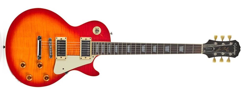 L'iconica Epiphone Les Paul di Noel Gallagher