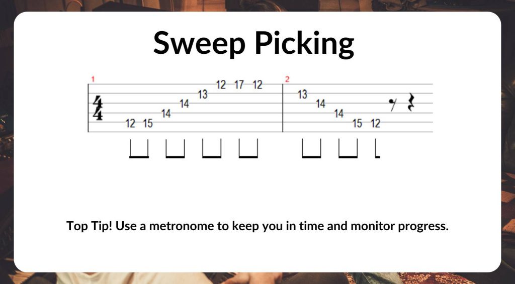 Tecniche avanzate di chitarra - Sweep Picking