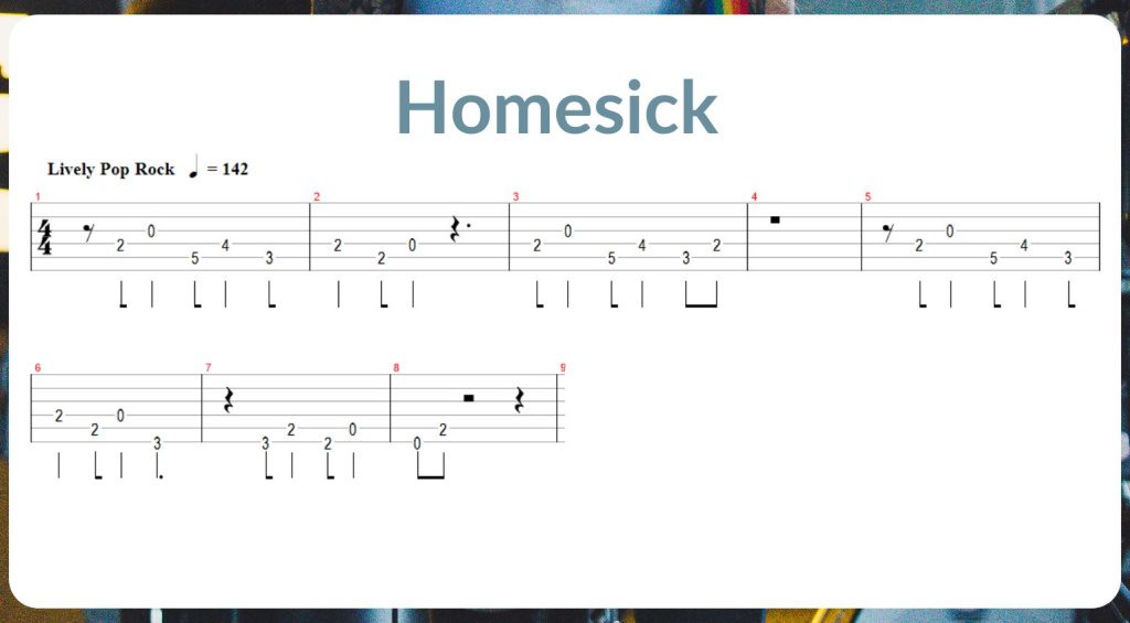 Riff di chitarra indie - Homesick