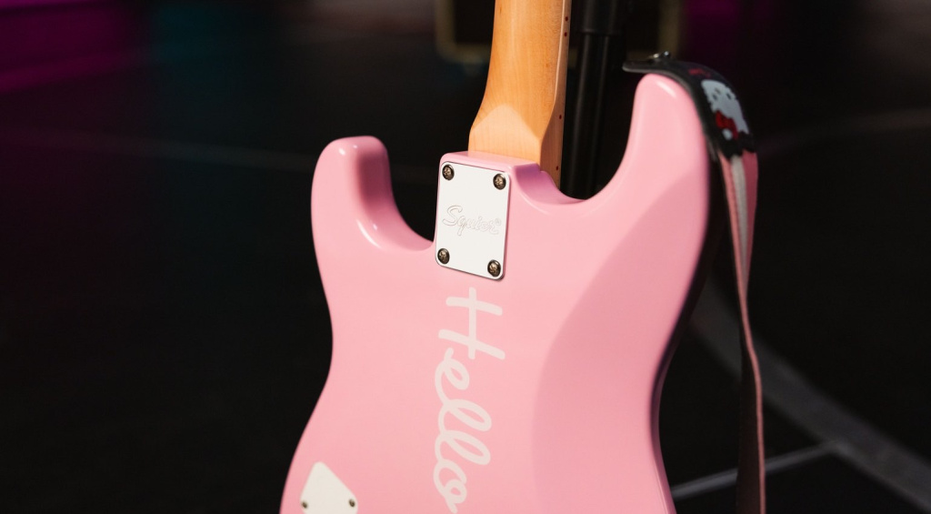 Il retro della Squier Hello Kitty