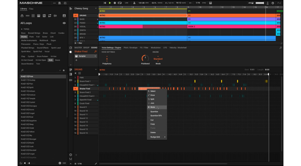 Gli strumenti di editing MIDI di Machine 3