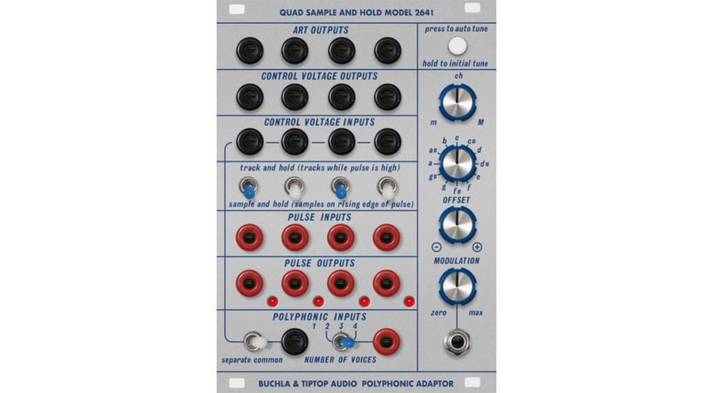 Tiptop Audio Quad Sample and Hold / Polyphonic Adapter Model 264t