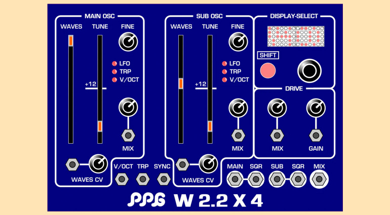 PPG W2.2×4 Modulo Eurorack - Si colora tutto di blu!