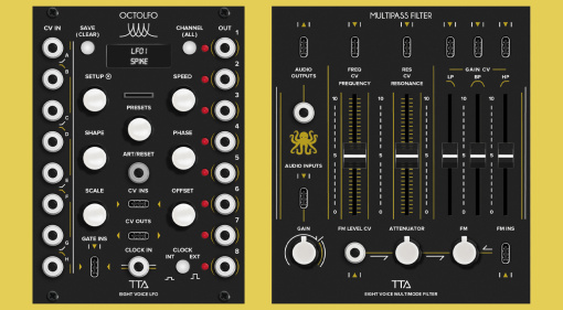 Tiptop Audio ART: Annunciati nuovi moduli polifonici - OctoLFO e Multipass