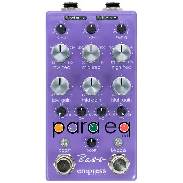 EQ parametrico per basso
