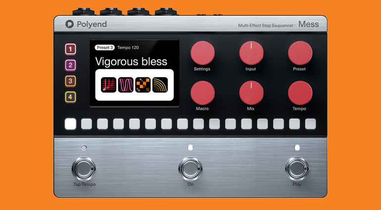 Polyend MESS è un pedale step sequencer e multieffetto dal suono straordinario