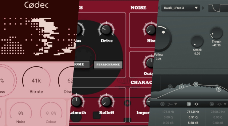 Codec 2.0, Tumult, 23Tape - Plugin Gratuiti della Settimana