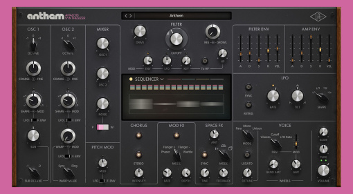 Universal Audio Anthem Analog Synthesizer: “Sembra analogico ma nel modo giusto!”
