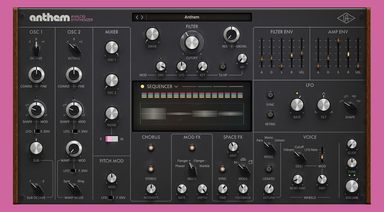 Universal Audio Anthem Analog Synthesizer: “Sembra analogico ma nel modo giusto!”